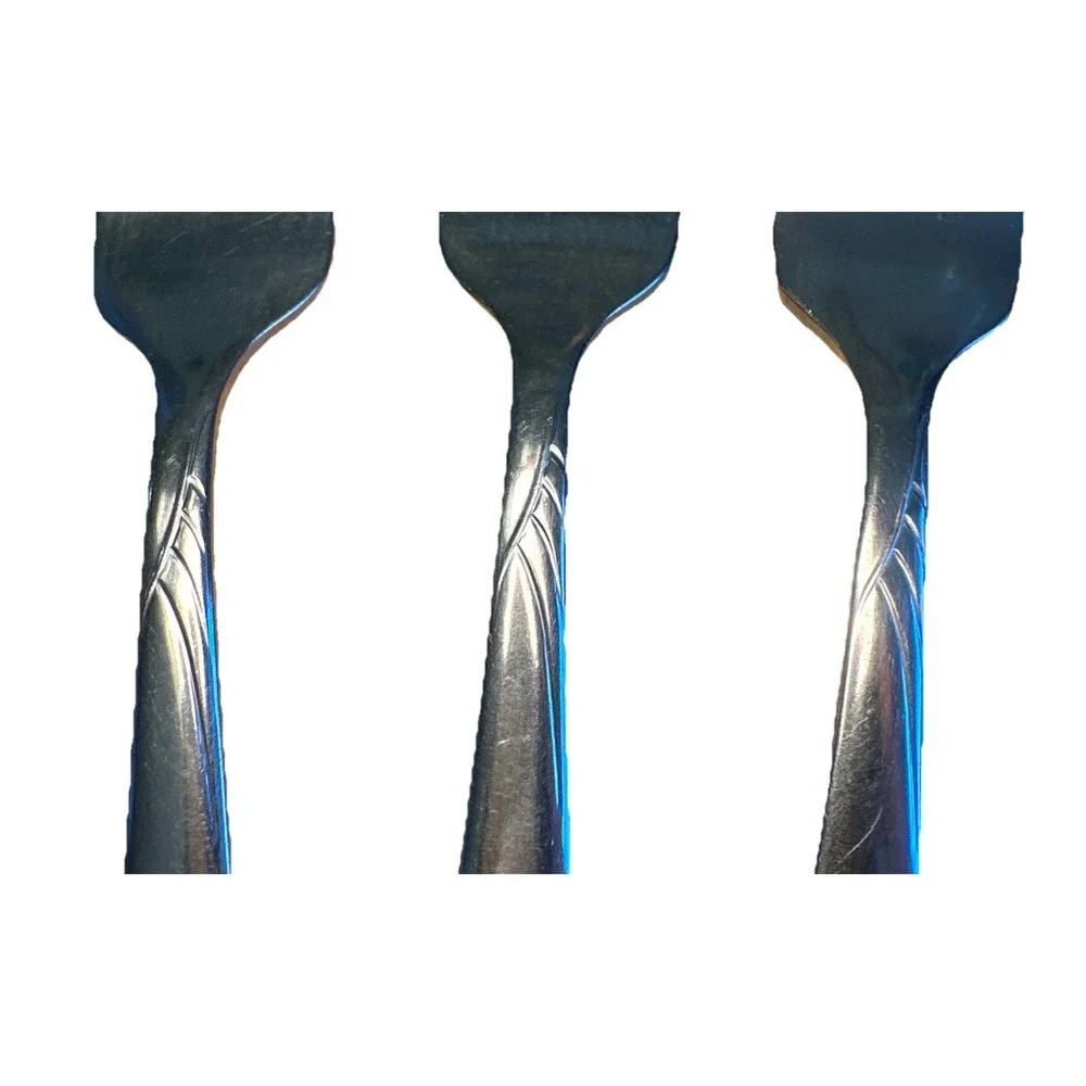 SURF Stainless by Oneida‎ Ltd 7 3/8 Inch (set of 3) Dinner Forks Rare Flatware